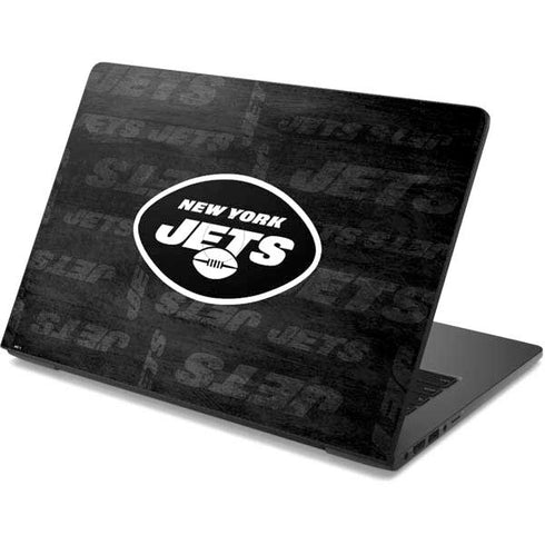 NFL New York Jets Black & White Dell Chromebook Skin