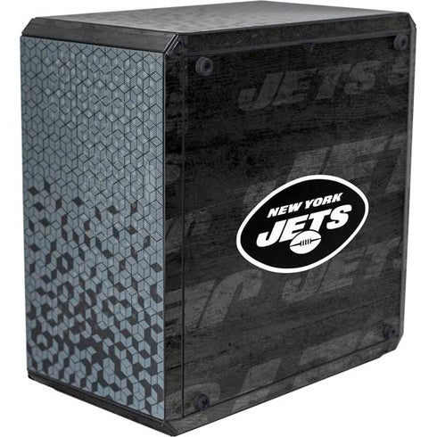 NFL New York Jets Black & White Cooler Master MasterBox Q300L Mini Tower Skin