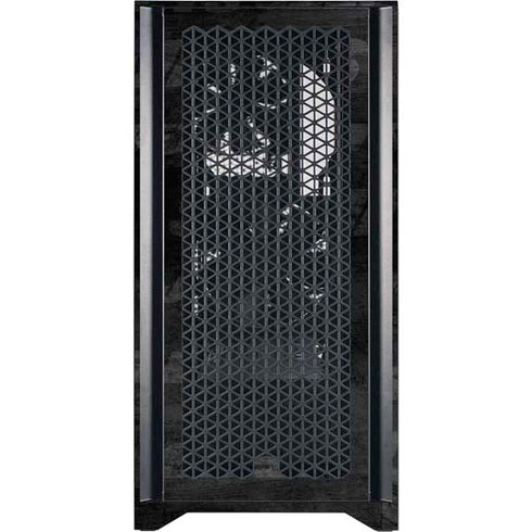 NFL New York Jets Black & White Corsair 4000D Tempered Glass Mid-Tower ATX Case Skin