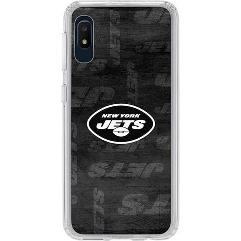 NFL New York Jets Black & White Galaxy A10e Clear Case