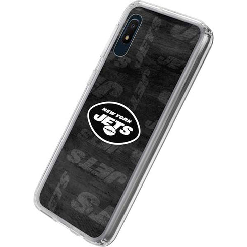 NFL New York Jets Black & White Galaxy A10e Clear Case