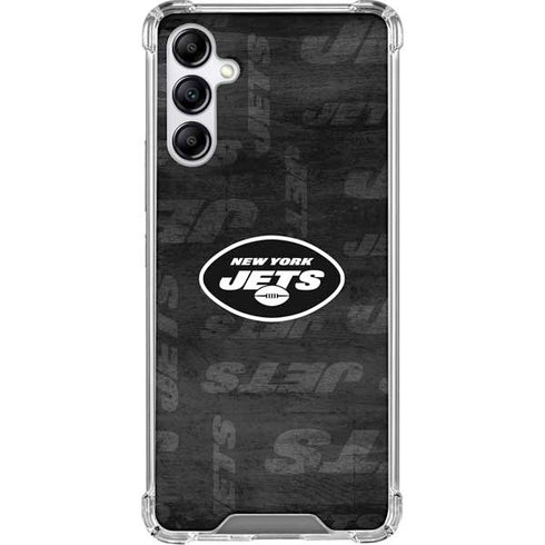 NFL New York Jets Black & White Galaxy A15 5G Clear Case