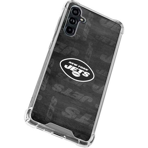 NFL New York Jets Black & White Galaxy A54 5G Clear Case