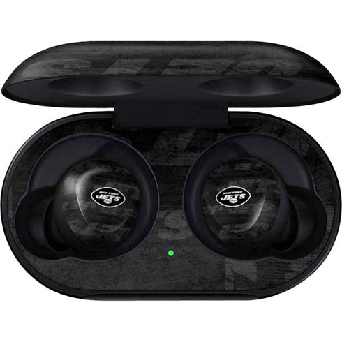 NFL New York Jets Black & White Galaxy Buds Skin
