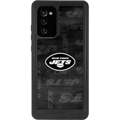 NFL New York Jets Black & White Galaxy Note20 5G Waterproof Case