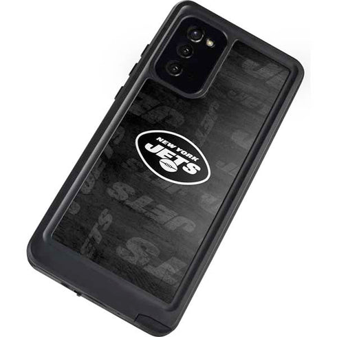 NFL New York Jets Black & White Galaxy Note20 5G Waterproof Case