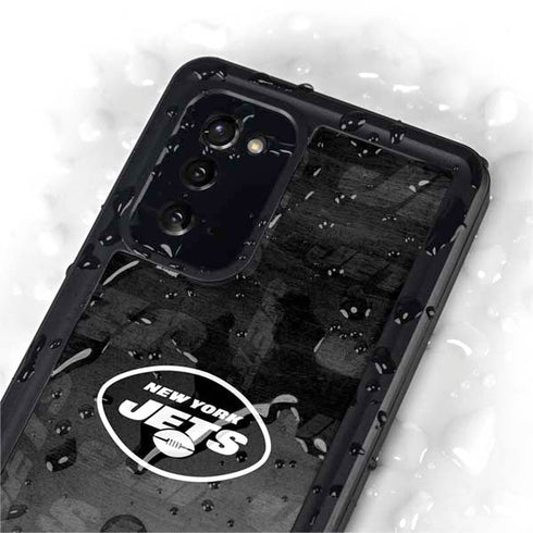 NFL New York Jets Black & White Galaxy Note20 5G Waterproof Case