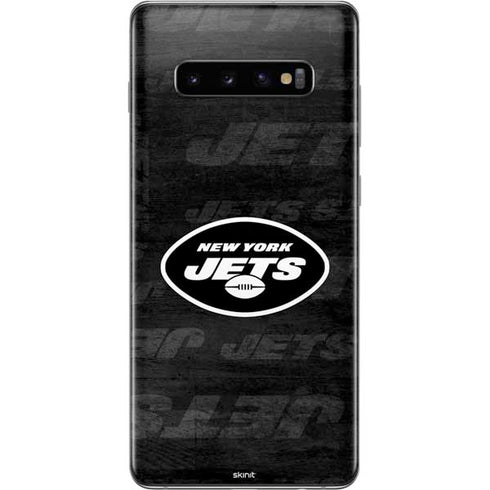 NFL New York Jets Black & White Galaxy S10 Plus Skin