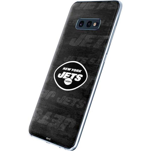 NFL New York Jets Black & White Galaxy S10e Skin