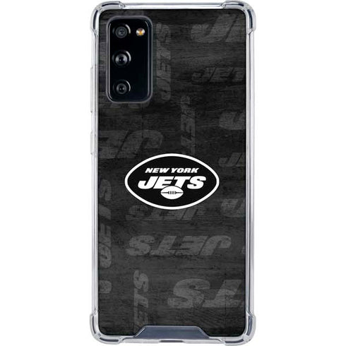 NFL New York Jets Black & White Galaxy S20 FE Clear Case
