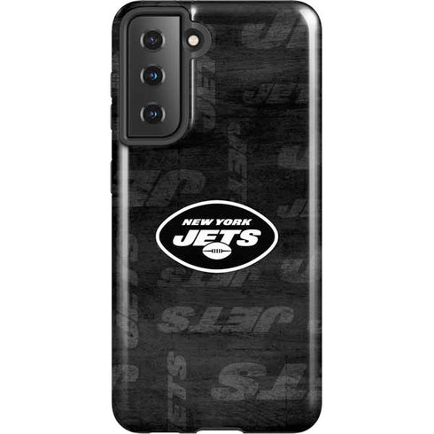 NFL New York Jets Black & White Galaxy S21 5G Pro Case