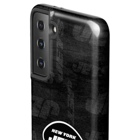 NFL New York Jets Black & White Galaxy S21 FE Pro Case