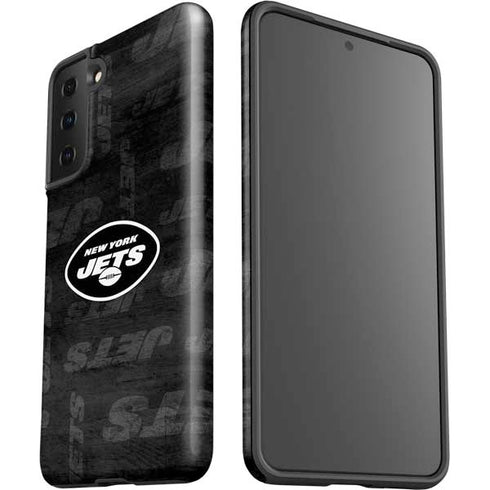 NFL New York Jets Black & White Galaxy S21 FE Pro Case