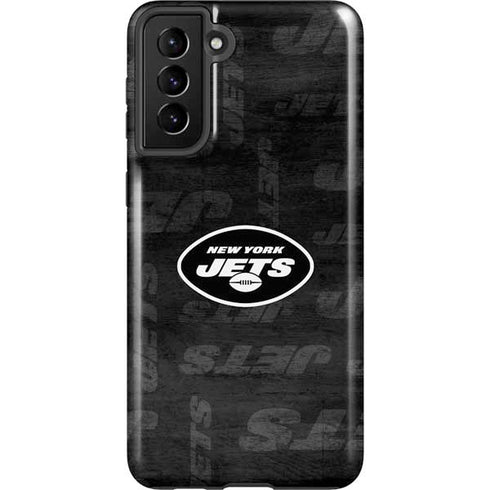 NFL New York Jets Black & White Galaxy S21 Plus 5G Pro Case