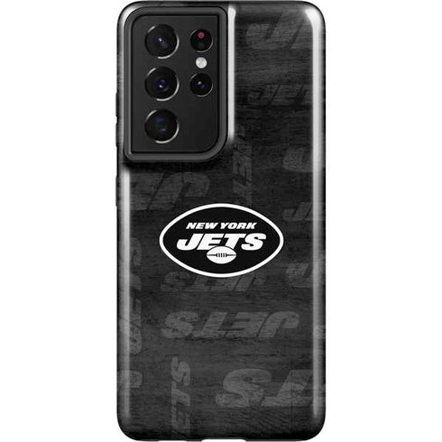NFL New York Jets Black & White Galaxy S21 Ultra 5G Pro Case