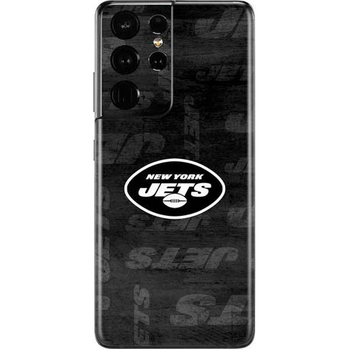 NFL New York Jets Black & White Galaxy S21 Ultra 5G Skin