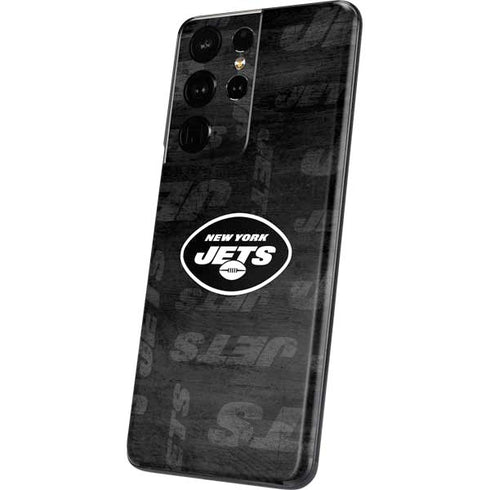 NFL New York Jets Black & White Galaxy S21 Ultra 5G Skin