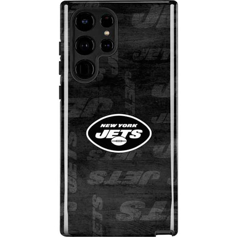 NFL New York Jets Black & White Galaxy S22 Ultra Pro Case