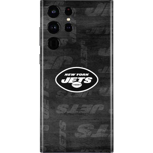 NFL New York Jets Black & White Galaxy S22 Ultra Skin