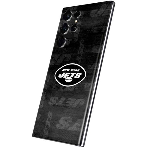 NFL New York Jets Black & White Galaxy S22 Ultra Skin