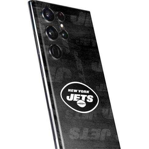NFL New York Jets Black & White Galaxy S22 Ultra Skin