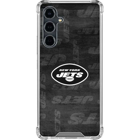 NFL New York Jets Black & White Galaxy S23 FE Clear Case