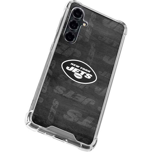 NFL New York Jets Black & White Galaxy S23 FE Clear Case