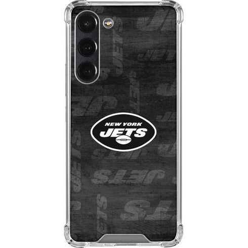 NFL New York Jets Black & White Galaxy S23 Plus Clear Case