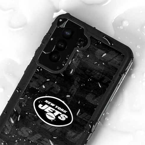 NFL New York Jets Black & White Galaxy S23 Plus Waterproof Case