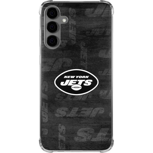 NFL New York Jets Black & White Galaxy S24 Plus Clear Case