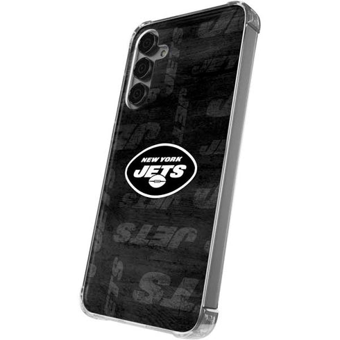 NFL New York Jets Black & White Galaxy S24 Plus Clear Case