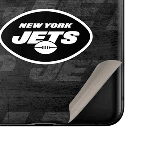 NFL New York Jets Black & White Galaxy Z Flip Skin