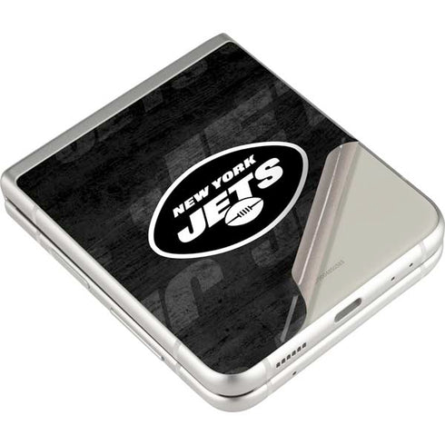 NFL New York Jets Black & White Galaxy Z Flip3 5G Skin