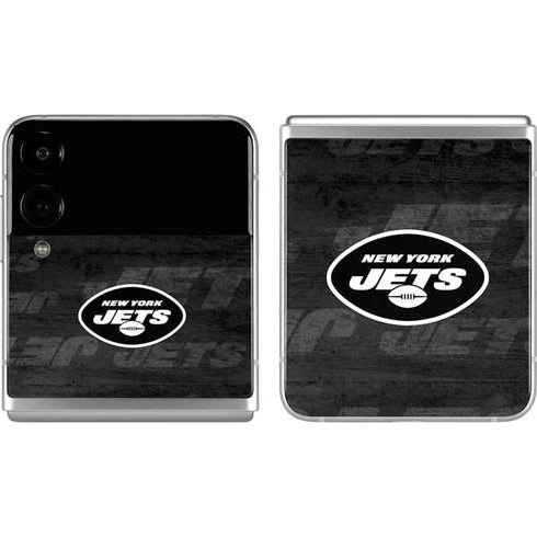 NFL New York Jets Black & White Galaxy Z Flip4 5G Skin