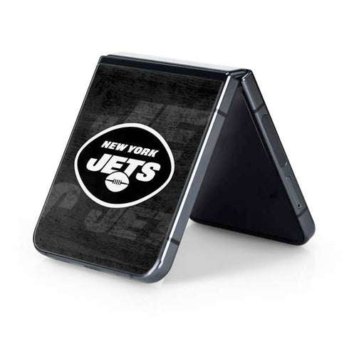 NFL New York Jets Black & White Galaxy Z Flip5 5G Skin