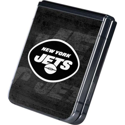 NFL New York Jets Black & White Galaxy Z Flip5 5G Skin