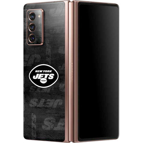 NFL New York Jets Black & White Galaxy Z Fold2 5G Skin