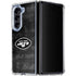 NFL New York Jets Black & White Galaxy Z Fold5 5G Clear Case