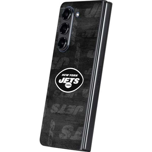NFL New York Jets Black & White Galaxy Z Fold5 5G Skin