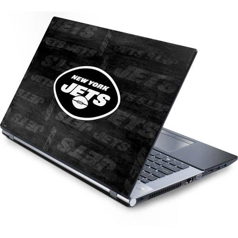 NFL New York Jets Black & White Generic Laptop Skin