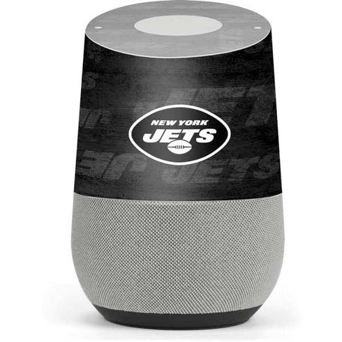 NFL New York Jets Black & White Google Home Skin