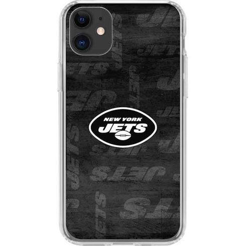 NFL New York Jets Black & White iPhone 11 Clear Case