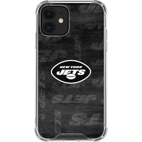 NFL New York Jets Black & White iPhone 12 Mini Clear Case