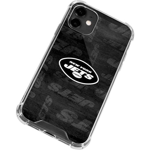 NFL New York Jets Black & White iPhone 12 Mini Clear Case