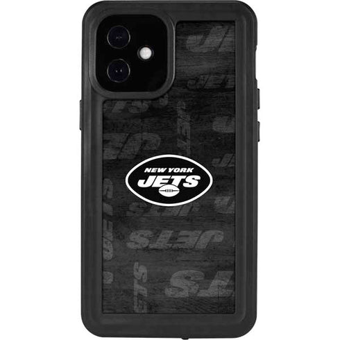 NFL New York Jets Black & White iPhone 12 Mini Waterproof Case