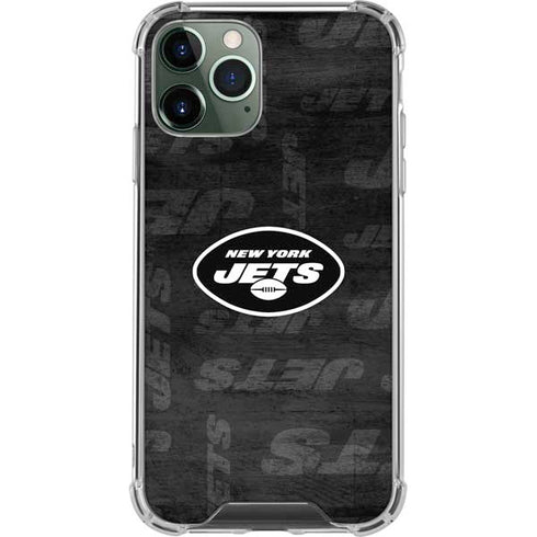 NFL New York Jets Black & White iPhone 12 Pro Clear Case