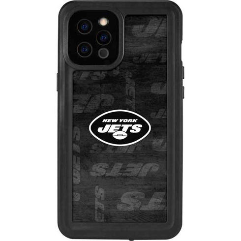 NFL New York Jets Black & White iPhone 12 Pro Max Waterproof Case