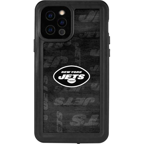 NFL New York Jets Black & White iPhone 12 Pro Waterproof Case