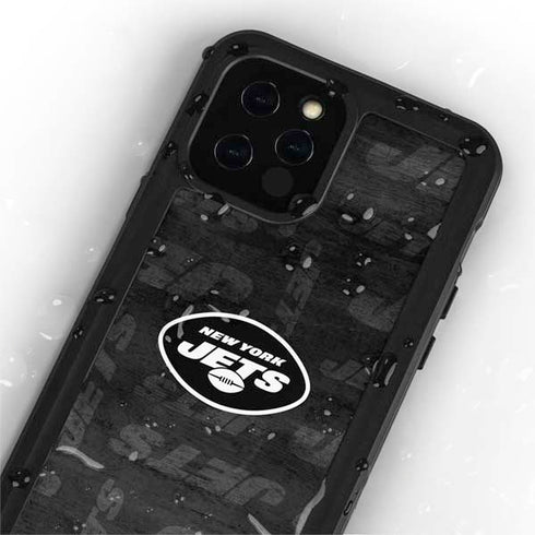 NFL New York Jets Black & White iPhone 12 Pro Waterproof Case