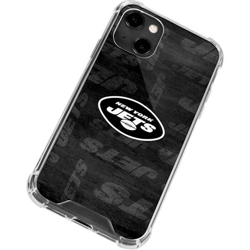 NFL New York Jets Black & White iPhone 13 Clear Case